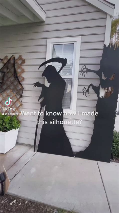 Halloween Garage Door Silhouette | Halloween garage, Halloween silhouettes, Halloween garage door