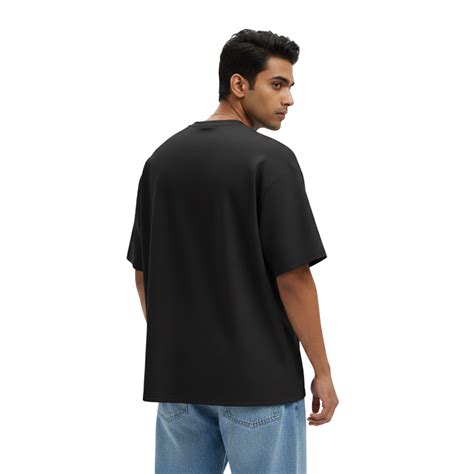 Plain Black Oversized T-Shirt – Premium Cotton – Hustle Wear