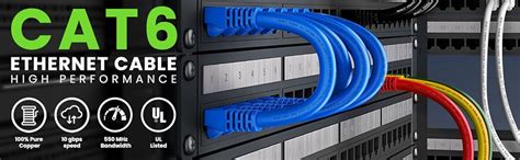 Cat 6 Patch Cables 0.5 feet (24Pack), Slim Cat6a Ethernet Patch Cable ...