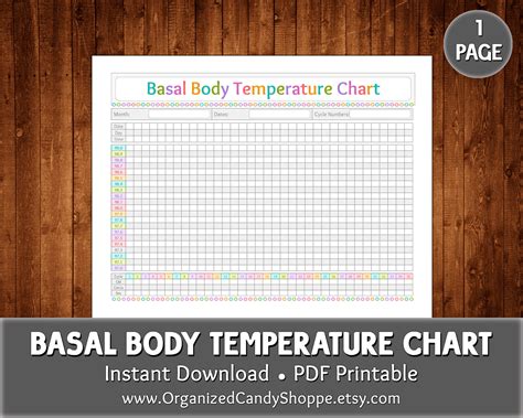 Basal Temperature Chart Printable | FREE Printable