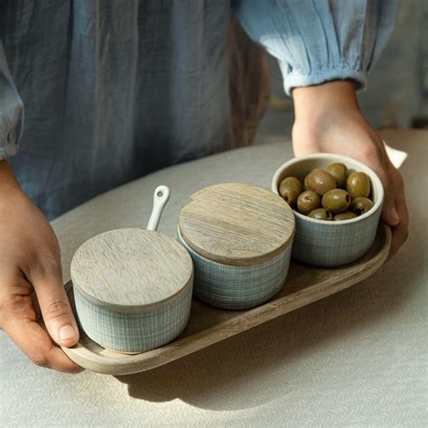 Ellementry Saan Ceramic Condiment Set : Amazon.in: Home & Kitchen