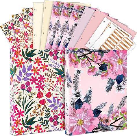 Amazon.com : 2 Pieces 3 Ring Binder Cute Binders 1 Inch Marble Binder ...