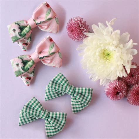 Rattle & Co Multicolored Hair Clips-Lovely Tonight-Cotton & Satin-Pack ...