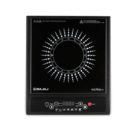 Buy Bajaj Splendid 120TS 1200 Watts Tempered Glass Induction Cooktop ...