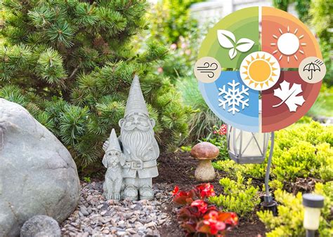 Buy NAT & Jules Gnome and Dog Aged Cement Hue 12 inch Resin Stone ...