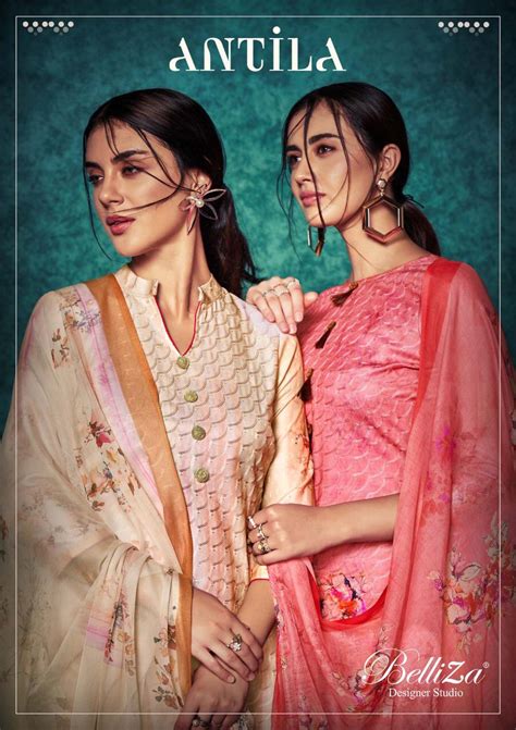 ANTILA BY BELLIZA PASHMINA DIGITAL PRINT WITH EMBROIDERY WORK SALWAR ...