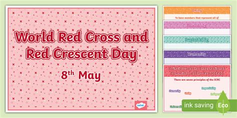 World Red Cross and Red Crescent Day (Display Posters)