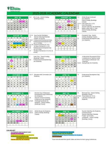 Edina Public Schools MN Calendar 25-26 Revised [PDF] - EduCounty