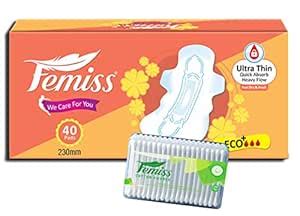 Buy Femiss Dry Feel Overnight Ultra Thin ECO+ Regular Sanitary Pads ...