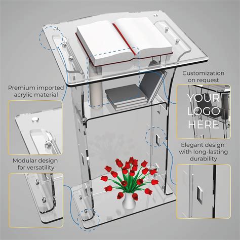 CLASSIC CONCEPTS Acrylic Podium Stand for India | Ubuy