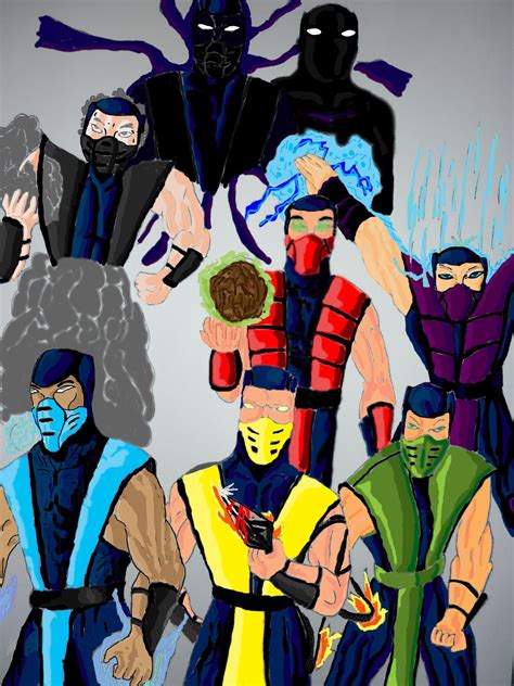conteúdo jovem: ARTE JOVEM: ninjas mortal kombat.