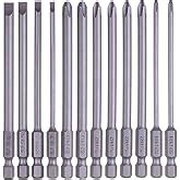 REXBETI Slotted Phillips Screwdriver Bit Set, 1/4 Inch Hex Shank S2 ...