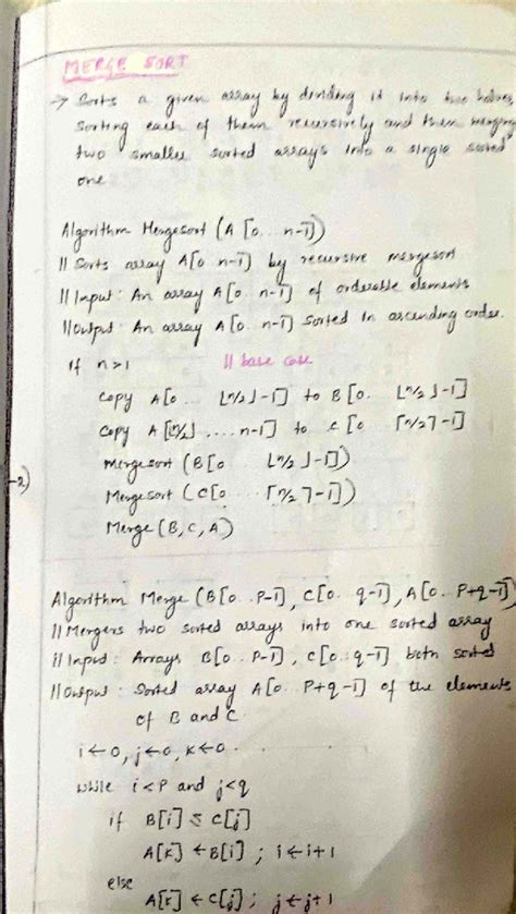 Merge Sort, Quick Sort, and Strassen Matrix Notes (CS101) - Studocu