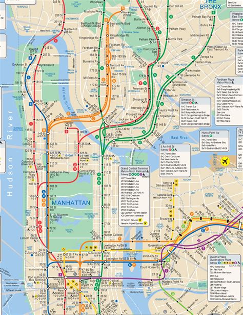 Printable New York Subway Map - Printable Word Searches