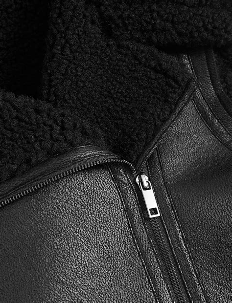 Buy Shearling Aviator Gilet at Marks & Spencer