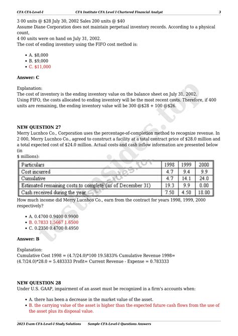 PPT - 2023 Exam CFA-Level-I Study Solutions | Sample CFA-Level-I ...