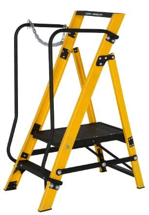 Industrial FRP Heavy Duty Ladder Youngman Megastep - Work Platform ...
