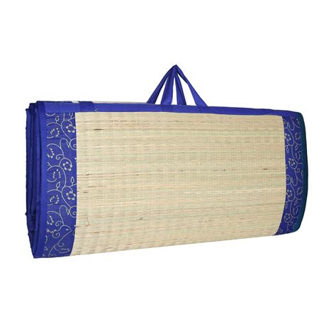 KALA DARSHAN CRAFTS BAZAAR- Foldable korai Grass Chatai 182 X 182 CM ...
