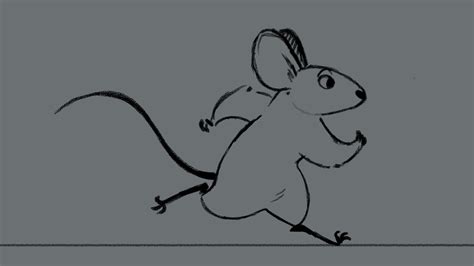 Cartoon Mouse Running