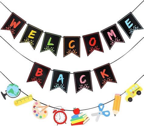 3 Pack Welcome Back Banner Classroom Banner India | Ubuy