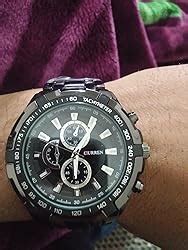 CURREN Analog Black Dial Men's Watch-CUR007 : Amazon.in: Fashion