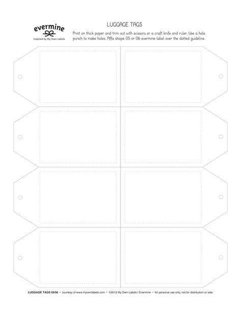 Free Printable Luggage Tag Templates [PDF, Word]