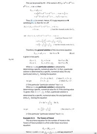 Image result for First Order Linear Recurrence Relation Theorem 9.1