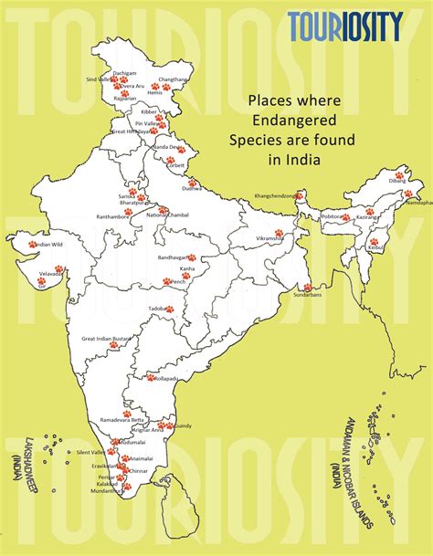 Endangered species in India and where to find themhttps://www.thetouriosity.com/fr/maps-1 ...