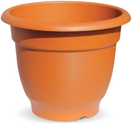 MILTON Blossom Mate 3 Round Planter, 1 Piece, Terracotta Brown, Indoor ...