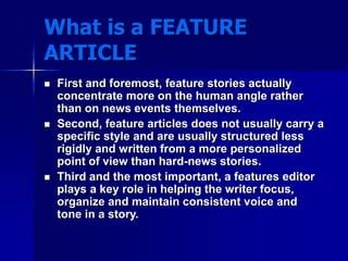 Image result for Feature Writing Lesson PPT