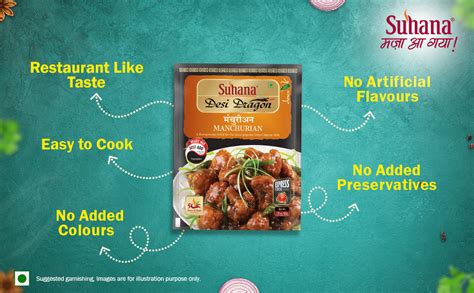 Suhana Manchurian Ready Mix 80g - Pack of 6 : Amazon.in: Grocery ...