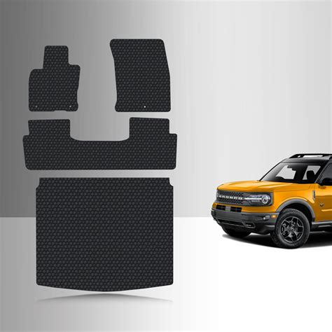 CUSTOM FIT FOR Ford Bronco Sport 2026 Full Set Floor + Cargo Mats ...