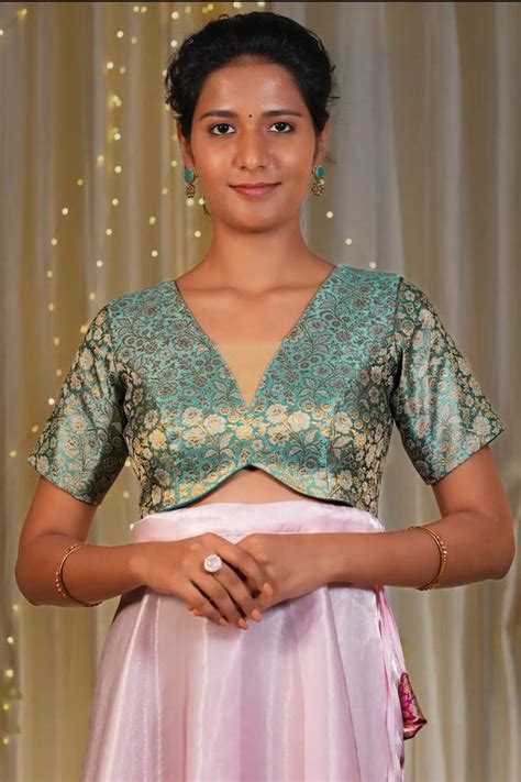 Twila Tie Up Knot Readymade Blouses - I Love Sarees