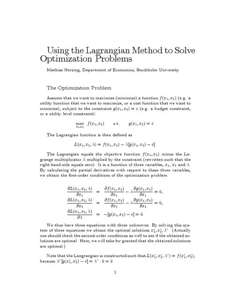 Cost Minimization Problem Lagrangian 的图像结果