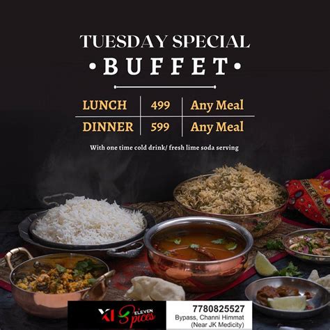 Menu at Eleven spices BUFFET / ALA CARTE BUFFET RESTAURANT IN JAMMU TOP ...