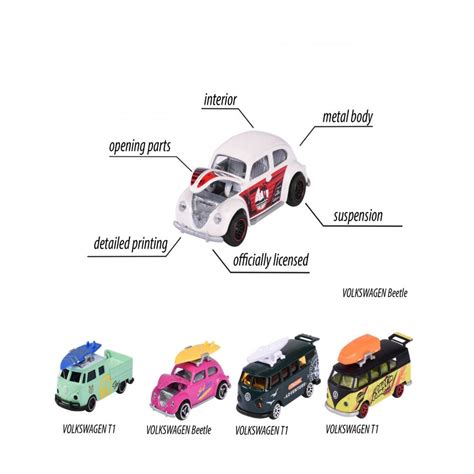 Majorette VW The Originals 5 Pieces Pack — Toycra