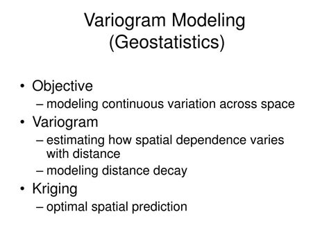 Spatial Analysis Variography 的图像结果