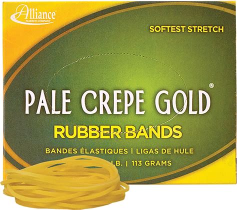 Alliance Rubber #12 Golden Crepe Rubber Bands - 1 lb India | Ubuy