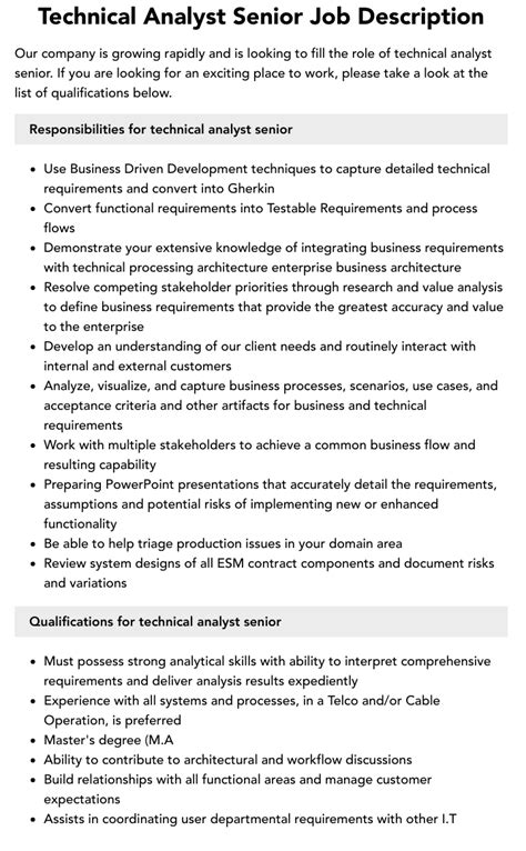 Image result for Technical Analyst Job