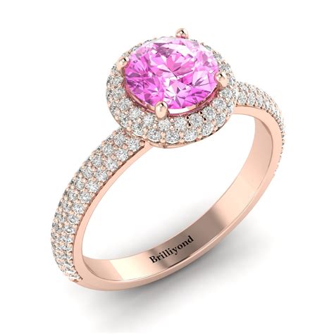 Pink Sapphire Engagement Rings Online Australia | Brilliyond