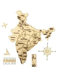 BS AMOR Wooden Map of India | Home Decor | Office Decor | A great gift ...