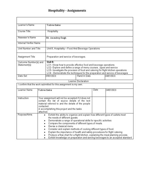 Image result for Restaurant Assignment