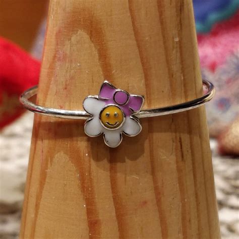 Kids Flower Kadda Silver Bracelet | Motifs India, Mumbai – Silver ...