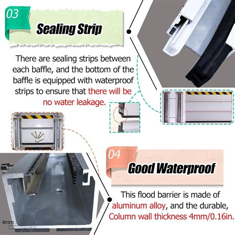 JLXJYS Doorway Flood Barrier for Patio Doors, Flood Barrier India | Ubuy