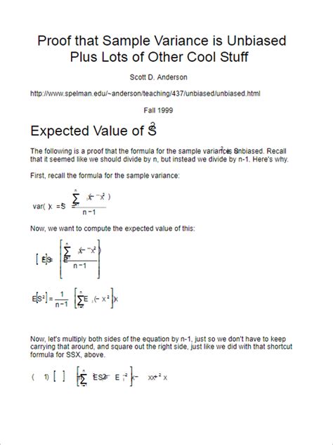 4+ Sample Variance Examples Free Excel Formats