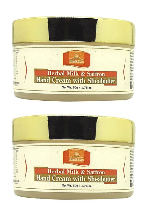 Buy Khadi Pure Herbal Milk & Saffron Hand Cream With Sheabutter, 50 ml ...