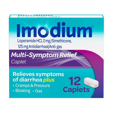 Buy Imodium Multi-Symptom Relief Anti-Diarrheal Medicine Caplets, 12 ct ...