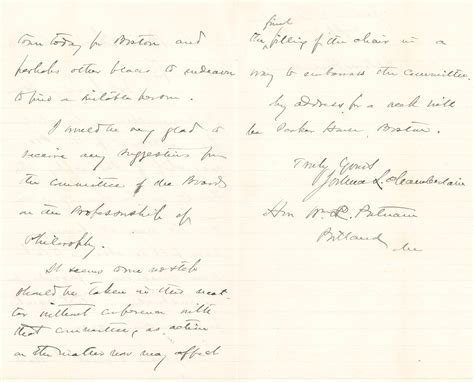 Joshua Lawrence Chamberlain (3) Autograph Letters Signed | RR Auction