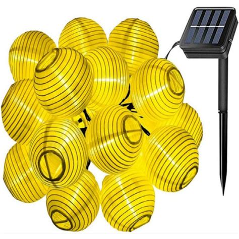 Outdoor Solar Paper Lantern String Lights - Life Changing Products