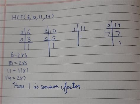 (iv) 6, 10, 11, 14 HCF - Brainly.in